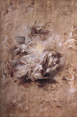 Peter Paul Rubens The Apotheosis of Fames I and Other Studies (mk01) Sweden oil painting art